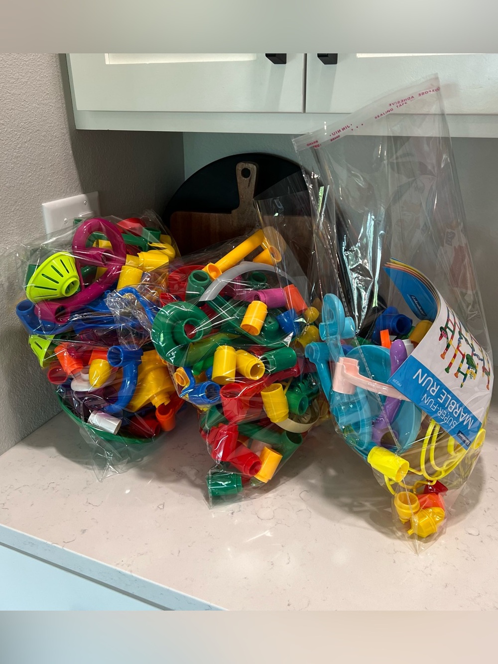 Various marble runs